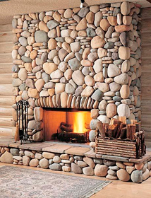  камин: бут  и  перемычка из  узкого бута