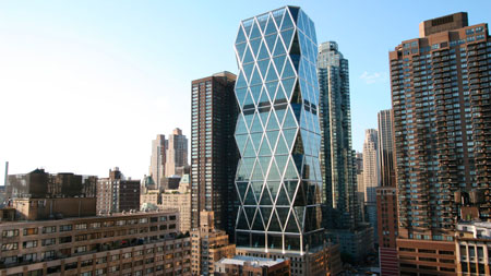  работы Нормана Фостера, штаб-квартира корпорации Hearst в Нью-Йорке   