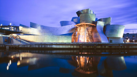  работа Фрэнка Оуэн Гери музей Гуггенхайма (1991-97) в Испании  