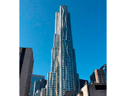  работа Фрэнка Оуэн Гери небоскреб  Spruce Street в Нью-Йорке   