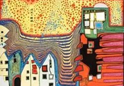  абстрактные картины  Фридрика Хундертвассера    