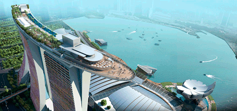  Marina Bay Sands, Сингапур стоимостью 5,5 млд $ 