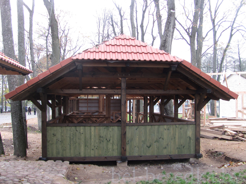  комплекс беседок в парке Антония  в Несвиже 