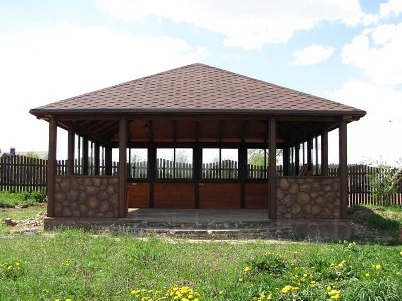  Беседка- павильон, входной фасад 