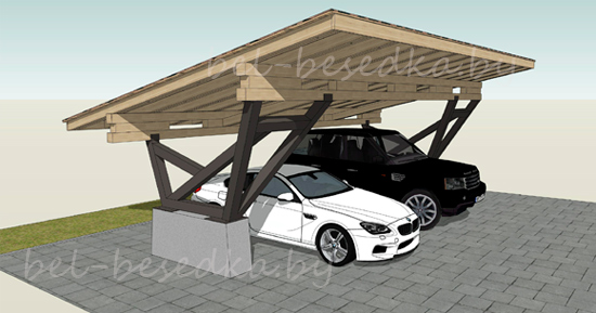  заказать   навес для авто в минске в  мастерской Bel-besedka  