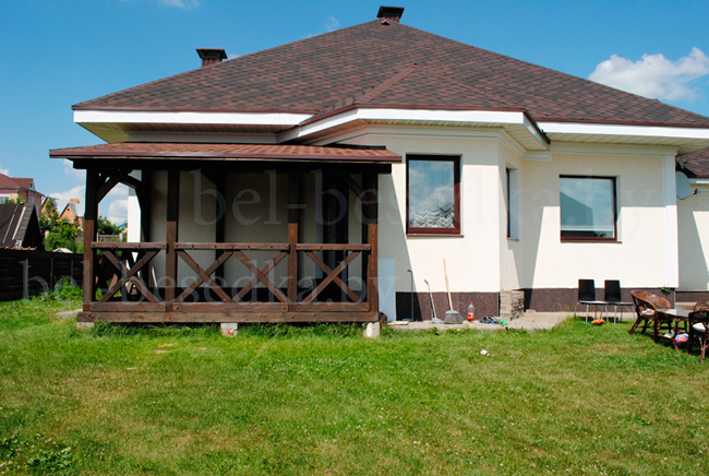  терраса   из  бруса  150х150 мм  