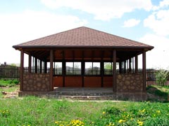 Беседка- павильон    7 на 7 метров, первоначальный проект