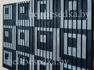  монохромная 3D композиция  из лиственницы 