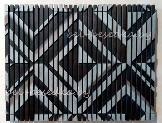  параметрическая  монохромной  композиция из лиственницы с   обжигом