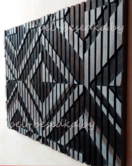  модульная монохромной  композиция с асимметричными модулями 