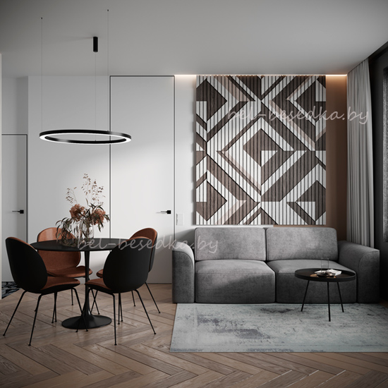  параметрический дизайн, модульная монохромная  3D композиция 