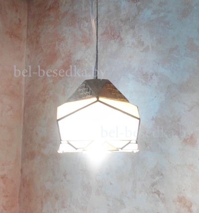   авторский стетильник подвесной с полупрозрачным стеклом Spectrum  