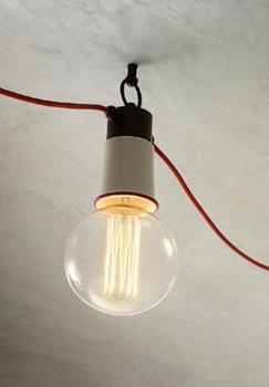 дизайнерские светильники  Aldo Bernardi с наружной  проводкой  