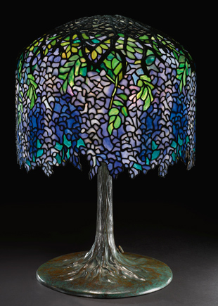  Антикварная лампа Луиса Тиффани «Глициния»1 