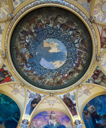   роспись храмового купола  