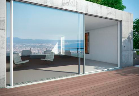  безрамное остекление Schuco из закаленного стекла 